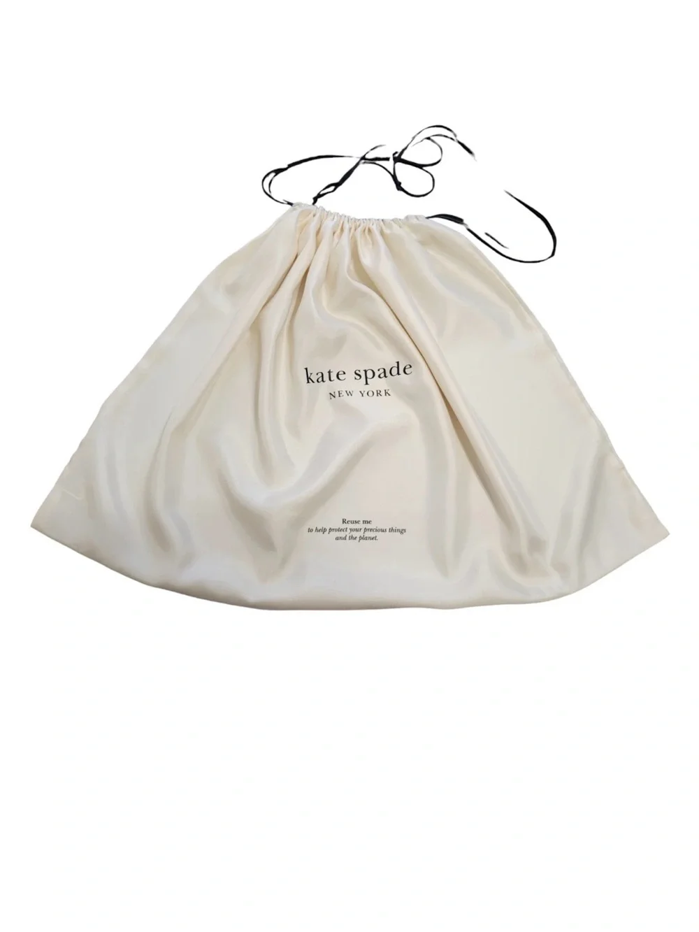 Kate Spade New York Cream Dust Bag for Medium/Large Handbags ♠️